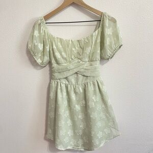 Le Lis Green Floral Romper